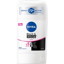 Uravas Store Nıvea Kadın Stick Deodorant Black&white Invisible Clear 72 Saat Anti-Perspirant Koruma, 50 ml