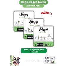 Uravas Store Sleepy Natural Ultra Hassas Hijyenik Ped Mega Fırsat Paketi Normal 144 Adet ve Rosıe