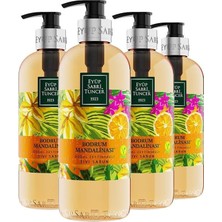 Uravas Store Eyüp Sabri Tuncer Bodrum Mandalinası Doğal Zeytinyağlı Sıvı Sabun 500 ml x 4