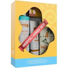 Uravas Store Tto 3’lü Hediyeli Güneş Bakım Seti Spf 50 Güneş Kremi Stick Güneş Sonrası Losyon