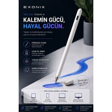 Exonix Dokunmatik Kalem – Tablet, Telefon ve Dokunmatik Ekran Uyumlu Stylus Pen