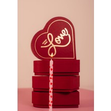 Uravas Store Elise - Love Heart, Kalp Şeklinde Valentine Temalı, Özel Tasarım Karton Kutu, Hediye Kutusu, Hediye Ambalajı, Ürün Kutusu, Ürün Ambalajı, Sevgililer Günü Lüks Çikolata, Takı Sunumu (2ADET)