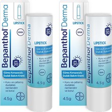 Uravas Store Bepanthol Spf 30 Lipstick Dudak Bakım Kremi 4,5 gr 2li Paket