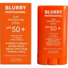 Uravas Store Blurry Professional Güneş Koruma Stick Spf 50+, Su Geçirmez, Geniş Spektrum, Shea Butter + E Vitamini, 15 ml