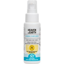 Uravas Store Heaven On EARTH%100 Doğal ve Organik Içerikli Mineral Güneş Koruyucu Krem Vegan 50+ Spf/pa ++++ Suya Dayanıklı 50 ml