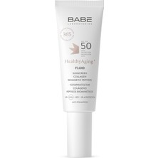 Uravas Store Babé-Laboratorien – Healthyaging+ Fluid Lsf 50 | 50 ml | Güneş Koruma Faktörü | Işık Yaşlanma Belirtilerini Onarır ve Düzeltir | Elastik ve Parlak Cilt | Hızlı Emilim | Ultra Hafif
