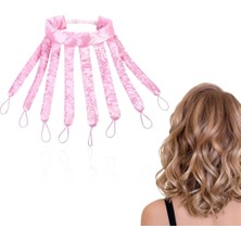 Uravas Store Heatless Curlers Saç Bandı, Ahtapot Saç Kıvırıcı, Isısız Bukleler, Heatless Curls Band Saç Bigudisi, Gece Boyunca, Kadınlar ve Kızlar Için, Pembe
