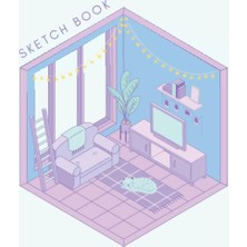 Uravas Store Independently Published Lofi Living Room Isometric Grid Sketchbook: Great For Engineers Or Drawing Rooms And Buildings