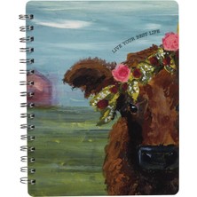 Uravas Store Primitives By Kathy Dostluk Kalp Galerisi Spiral Defter, 7" x 9", En Iyi Hayatınızı Yaşayın