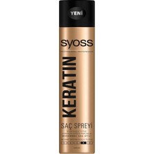 Uravas Store Syoss Keratin Saç Spreyi, 400ML, Güçlü Tutuş, Esneklik, Yoğun Parlaklık