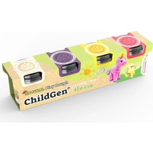 Uravas Store Childgen 4'lü 125GR Standart Oyun Hamuru Seti (4X125GR) (Pembe-Sarı-Mor-Beyaz)