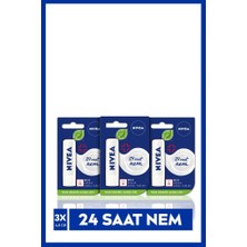 Uravas Store Nıvea Med Repair Dudak Bakım Kremi 4,8gr X3 Adet,24 Saat Nem,doğal Yağlar ile Çatlamış Dudak Bakım,spf 15, Avantajlı Paket