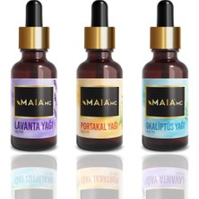Uravas Store Maia Mc Lavanta & Portakal & Okaliptüs 3'lü Bakım Yağı Seti 20 ml