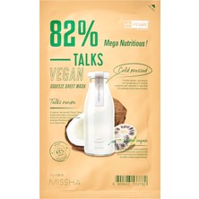 Uravas Store Mıssha Talks Vegan Besleyici Yaprak Maske, 25 ml