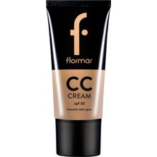 Uravas Store Flormar Belirgin Izler Için Yoğun Kapatıcı cc Krem (Ten Rengi) - cc Cream -CC04 Antifatigue- 8690604534739