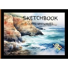 Uravas Store Sketchbook Cliffs And Waves 8,25X6" 180 Page Included Color Wheel Art: Sketch Book Horizontal Format For Sketching Drawing Doodling Portraying Large ... Crags Cliffsides Ledges Ravines Paperback
