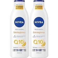 Uravas Store Nıvea Sıkılaştırıcı Vücut Losyonu Q10 Vitamin C 250ML X2 Adet,48 Saat Nemlendirme,10 Günde Sıkılaş