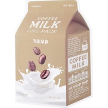 Uravas Store A'pieu Yaşlanma Karşıtı Yaprak Maske(Kahve-Süt) Apieu Coffee Milk One-Pack