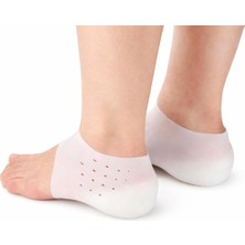 Uravas Store Sonavm 5 cm Gizli Topuk Çorabı Silikon Boy Uzatıcı Ayak Çorap
