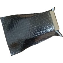 Uravas Store Siyah Bantlı Kapaklı Baloncuklu Torba, Balonlu Patpat Torba 15CM(EN) X20CM(BOY)+5CM(KAPAK) 50 Adet
