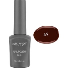Uravas Store Alıx Avıen Uv Kalıcı Çikolata Kahverengi Jel Oje 49 - Gel Polish - 12 ml