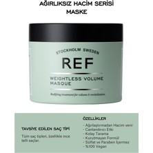 Uravas Store Ref Stockholm-Ref Weıghtless Volume Masque 250 ml Tüm Saç Tipleri Için Hacimlendirici Bakım Maskesi