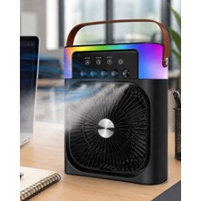 Shopwave Mini Klima Fan Buharlı Soğutucu Rgb LED Işıklı Taşınabilir Masaüstü Fan