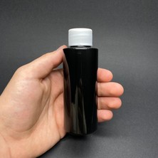 Uravas Store 100 cc Siyah Silindir (17GR) Sert Pet Şişe - Beyaz Contalı Kapaklı- Ağız Çapı 24MM x 10 Adet