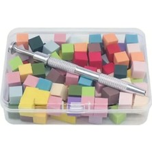 Uravas Store Fontenay Nail Art Ombre Sünger ve Tutucu Kalem Seti Renkli