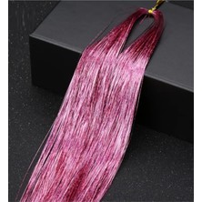 Uravas Store Hb Tasarım Pembe Hair Tinsel Saç Simi 50-55 Cm, Tek Ebat, ESTVA2211PRK, Renkli