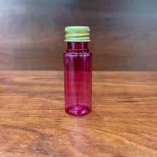 Uravas Store 15 cc Pembe Pet Şişe - Contalı Metal Gold Kapaklı x 10 Adet