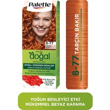 Uravas Store Palette Kalıcı Doğal Renkler 8-77 Tarçın Bakır Goji Berry Özü & Yulaf Çekirdeği Özlü Saç Boyası