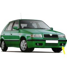 Uravas Store Ön Tampon Sol Sis Farı Çerçevesi 6U0807431B Skoda Felicia ile Uyumlu 1998-2001