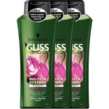 Uravas Store Gliss Bio-Tech Güçlendirici Şampuan, 525 ml x 3 Adet 8690572789018-3