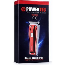 Uravas Store Powertec TR-1515 Profesyonel Saç ve Sakal Kesme Makinesi, Şarjlı, Kablosuz, Sessiz Motor, Çelik Bıçak
