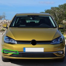 Uravas Store Ön Tampon Sağ Sis Farı Üstü Krom Çıtası 5G0854662F Vw Golf 7.5 ile Uyumlu 2018-2020