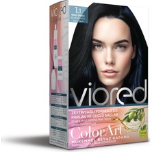 Uravas Store Viored Color Art Set Saç Boyası 1.1 Mavi Siyah