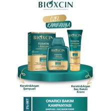 Uravas Store Bioxcin Keratin & Argan Onarıcı Şampuan 300ML + Kertin Argan Saç Bakım Kremi