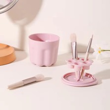 Uravas Store Makyaj ve Nail Art Tırnak Fırçası Temizleme Kabı