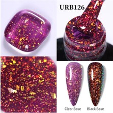 Uravas Store Tırnakmania Kalıcı Oje Flakes Rubber Base 7 ml URB126 4403