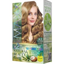 Uravas Store Maxx Deluxe Natural Beauty Amonyaksız Set Saç Boyası 8.3 Bal Köpüğü