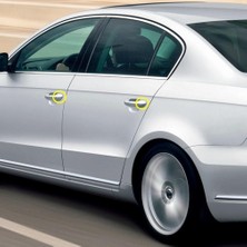 Uravas Store Sol Ön Arka Uyumlu Dış Kapı Kolu Kapağı 3C0837879A Vw Passat B6 ile Uyumlu 2006-2011