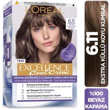 Uravas Store L'oréal Parıs Excellence Cool Creme Saç Boyası - 6.11 Ekstra Küllü Koyu Kumral