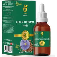 Uravas Store Arifoğlu Keten Tohumu Yağı 30ML%100 Saf Arlab Flaxseed Oil Linum Usitatissimum Seed Oil