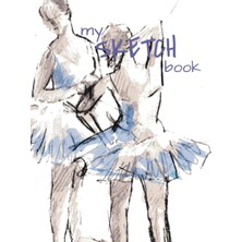 Uravas Store Independently Published 8.25"X11" Hard Cover Sketch Book: Ballerina