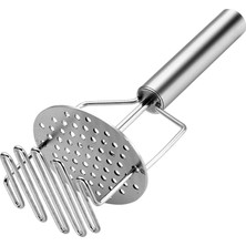 Uravas Store Orret Home Paslanmaz Çelik Yaylı Iki Katlı Patates Ezici – Manuel Püre Presi, Sebze ve Meyve Ezme Aparatı, Mama Hazırlama Için Dayanıklı Metal Patates Ezme Presi, Ergonomik Saplı Mutfak Aleti