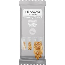 Uravas Store Dr.sacchi Kedi Ödül Sıvı Steril Salmon Kedi Maması, 4'lü