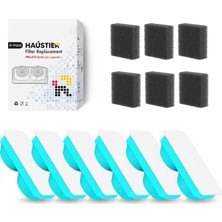 Uravas Store Haustier PWL-010 Otomatik Kedi Su Sebili ile Uyumlu Filtre Seti, 6 Adet, Kloru Azaltır