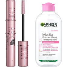 Uravas Store Maybelline New York Lash Sensational Sky High Maskara + Garnier Skin Naturals Micellar Kusursuz Makyaj Temizleme Suyu (200 Ml)