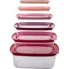Uravas Store Ultraform Nest Saklama Set Kırmızı 12 Parça